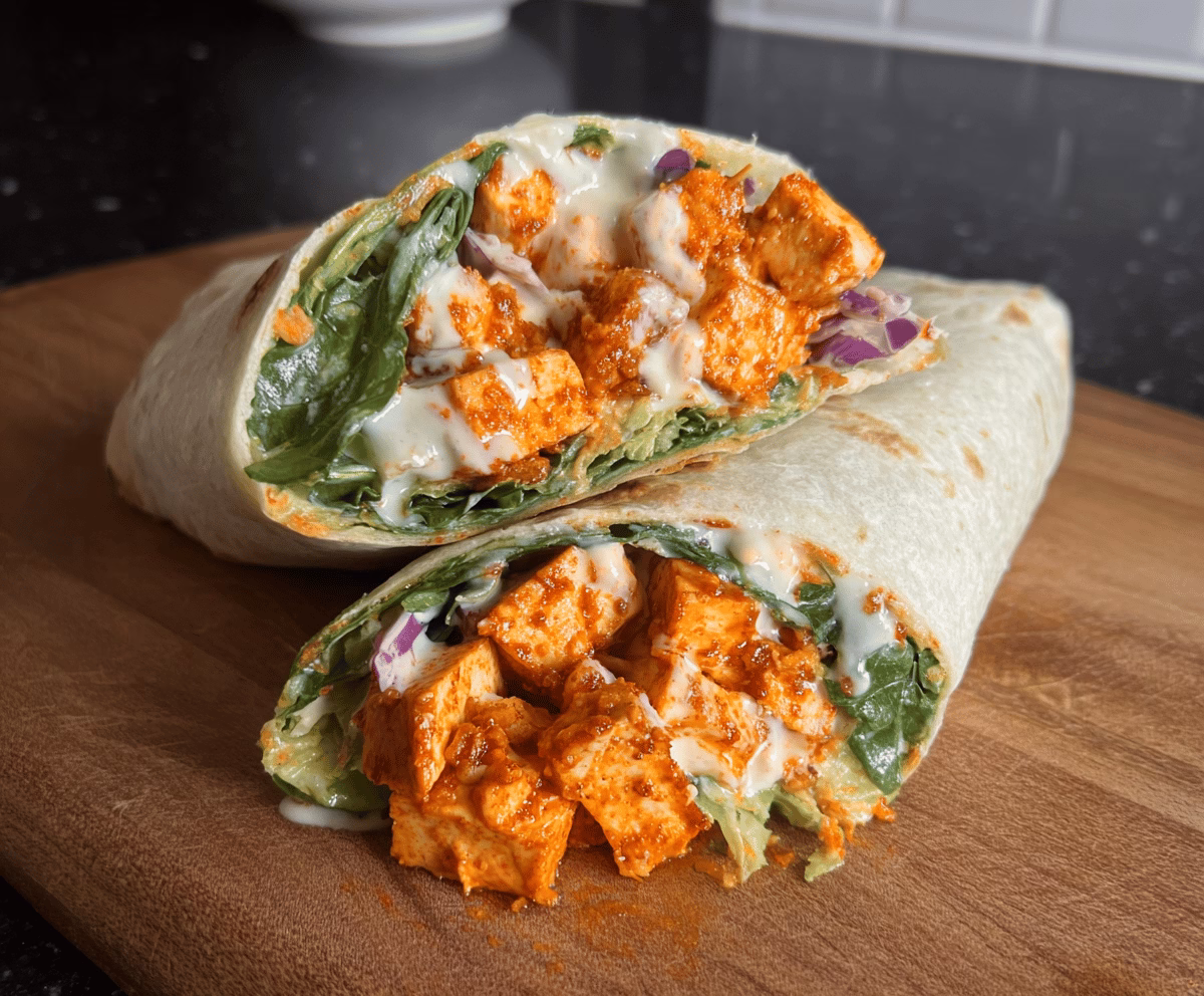 Easy Buffalo Tofu Wrap Recipe