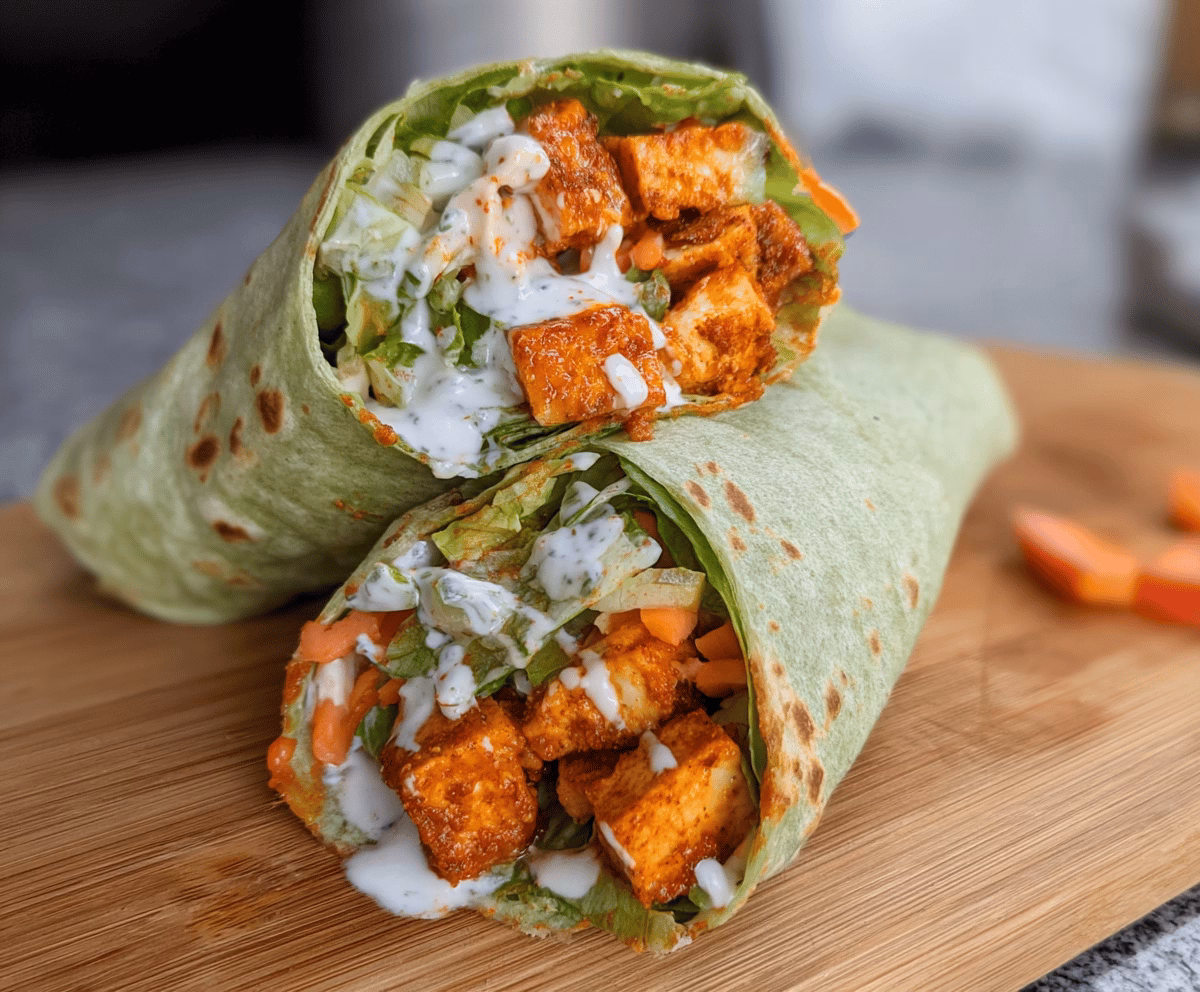 Easy Buffalo Tofu Wrap Recipe