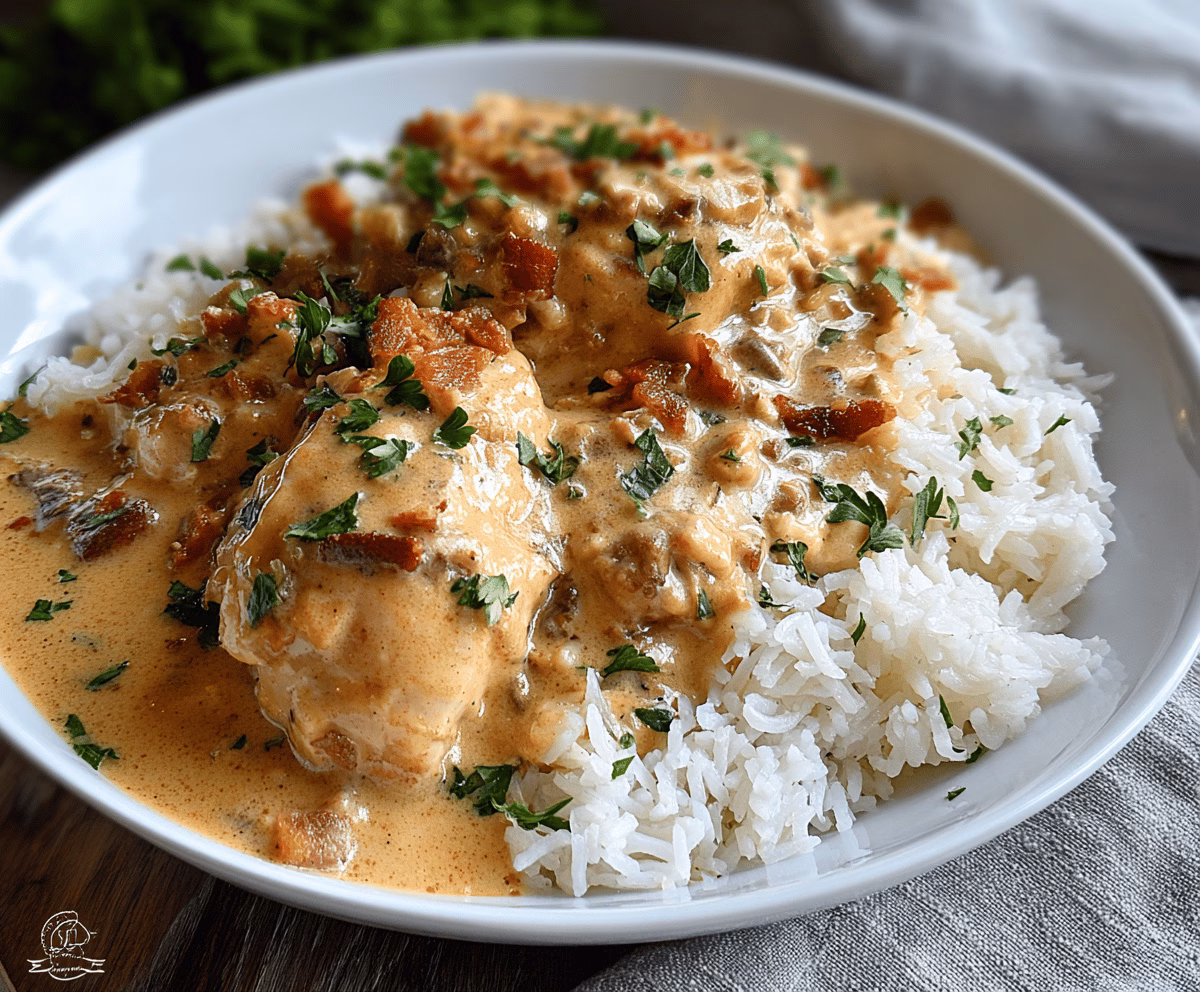 Easy Smothered Chicken and Rice Dinner Recipe
